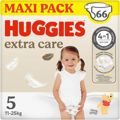 Dětské plenky Huggies Extra Care Disney, velikost 5 (12-22 kg), 2 balení x 33 plen, celkem 66 plen