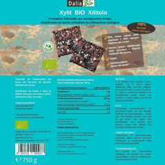 Bio Xylitol Bio | Aus Biologischer Landwirtschaft | 40% nižší obsah kalorií Zahnfreundlich | Ideal Zum Kochen Und Backen, 750 G sladidla Naty Shop