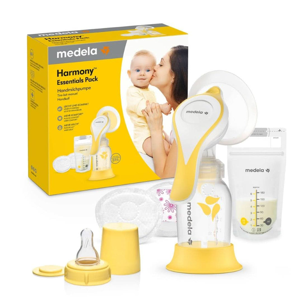 Medela Sběrák mateřského mléka vyrobený ze silikonu Příslušenství Jídlo a kojení Bebe Naty Shop Handmilchpumpe Im Set