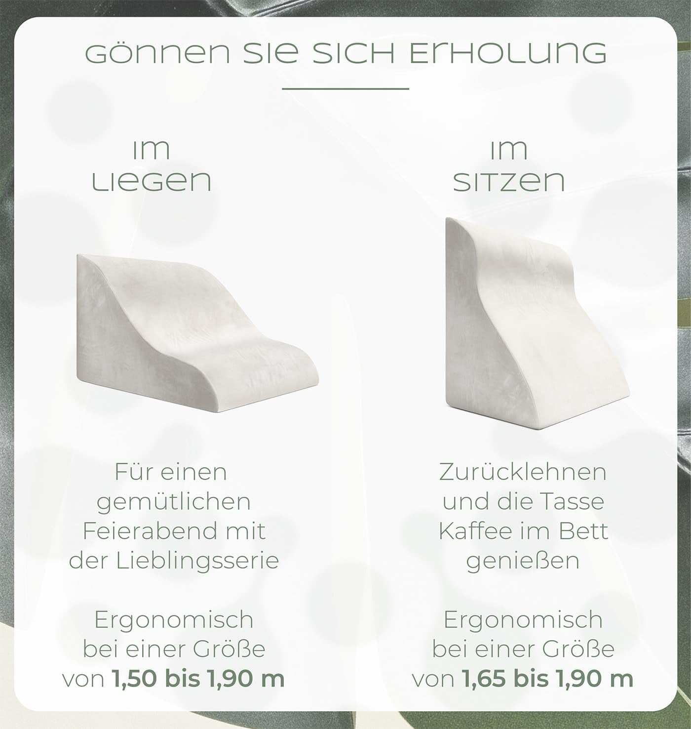 Pernă de citit pentru pat și canapea, pernă confortabilă pentru spate cu spumă cu memorie, pernă antireflux utilizabilă ca pernă cu pană pentru pat, spătar sau tăblie, pană confortabilă pentru pat ca suport plăcut pentru spate