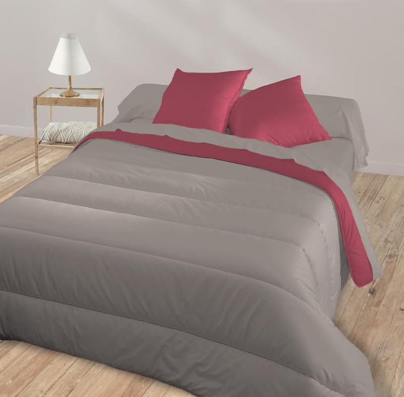 Bleu Câlin dvoubarevná oboustranná přikrývka pro 2 osoby, mikrovlákno, vínová/pepřová, 220X240 cm Přikrývky a přikrývky Naty Shop