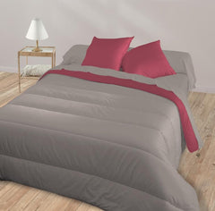 Bleu Câlin dvoubarevná oboustranná přikrývka pro 2 osoby, mikrovlákno, vínová/pepřová, 220X240 cm Přikrývky a přikrývky Naty Shop