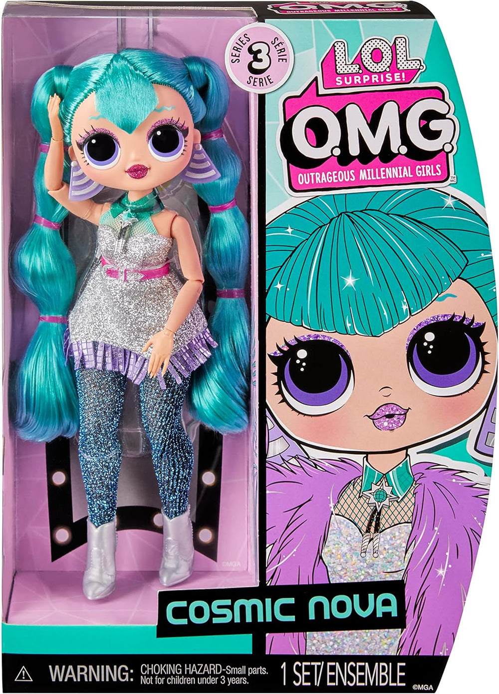 L.O.L. Překvapení! OMG Modepuppe - COSMIC NOVA - Entält Modepuppe, mehrere Überraschungen und fabelhafte Accessoires - Ein tolles Geschenk für Kinder ab dem Agevon 4 Jahren
