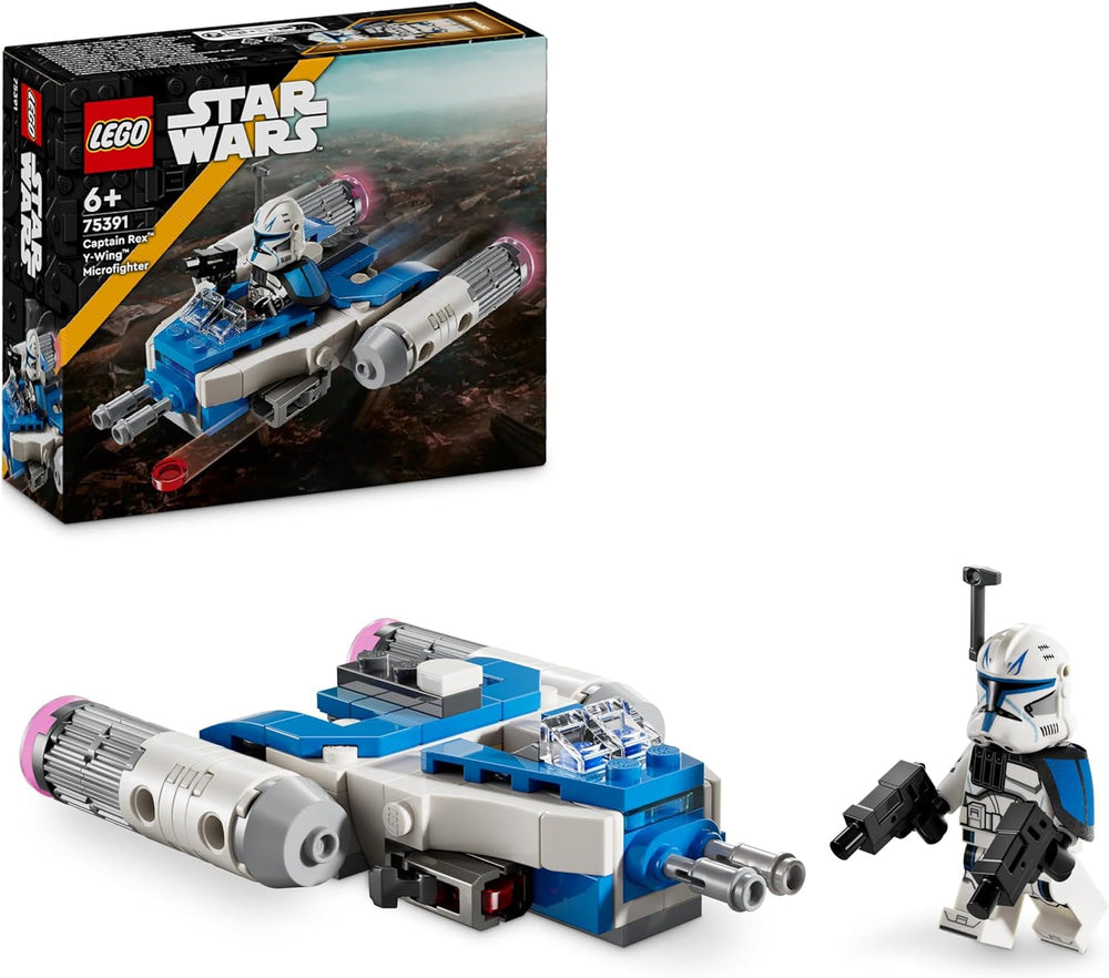 LEGO Star Wars Kapitán Rex Y-Wing kostky na stavění mikrostíhaček Sběratelský nápad na dárek pro hvězdnou loď pro chlapce a dívky od 6 let 75391 Stavebnice Besuche den LEGO-Store Výchozí název