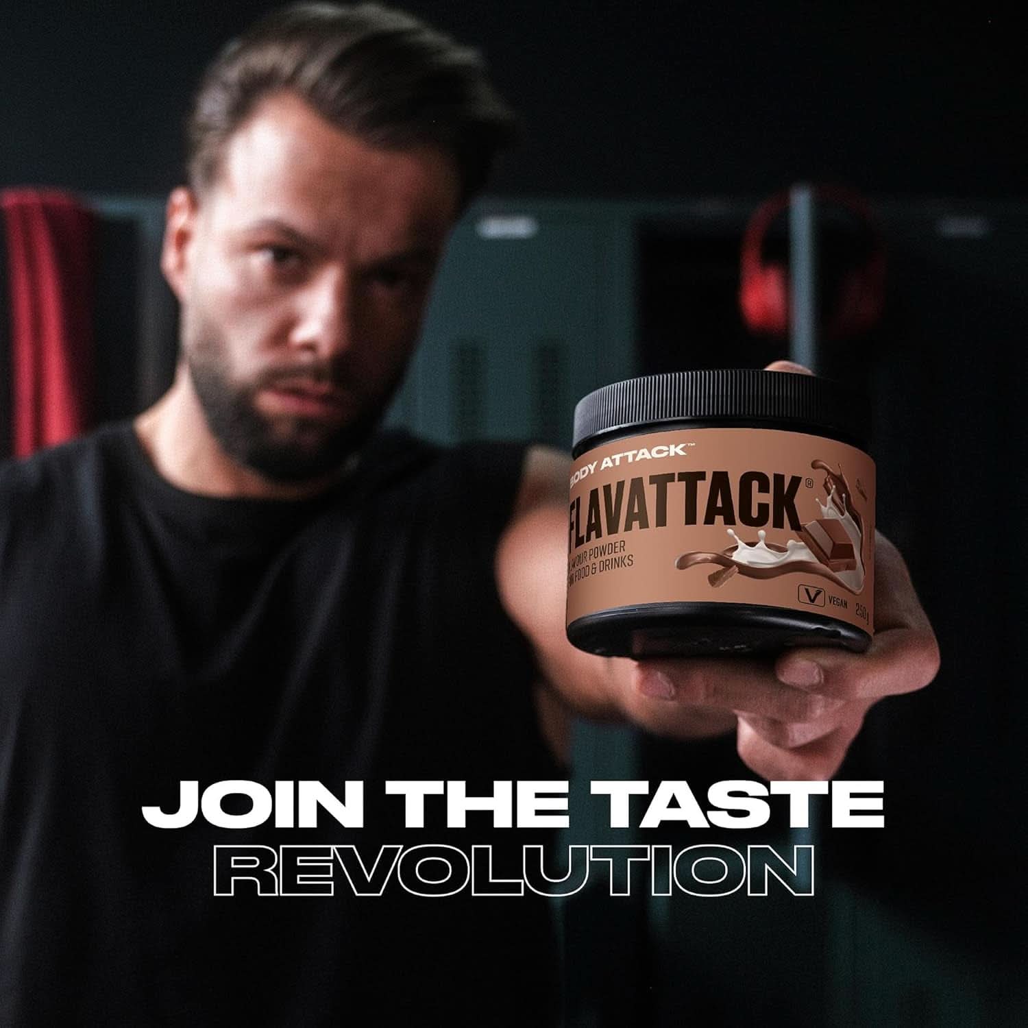 Body Attack Flavattack®, Double Choc Brownie, 250 G / 83 porcí Aromas Naty Shop