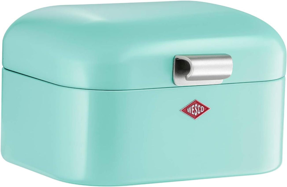 Wesco 235 001 Mini Grandy coș pentru pâine 17 x 18 x 12 cm (L/W/H) roz, oțel inoxidabil Cutii depozitare alimente Naty Shop Mentă