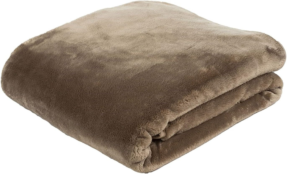 Gözze - Pohodlná deka Premium Cashmere-Feeling, 500 G/M², 180 X 220 Cm - hořčice Postele a přikrývky Besuche den Gözze-Store Taupe 180 X 220 Cm