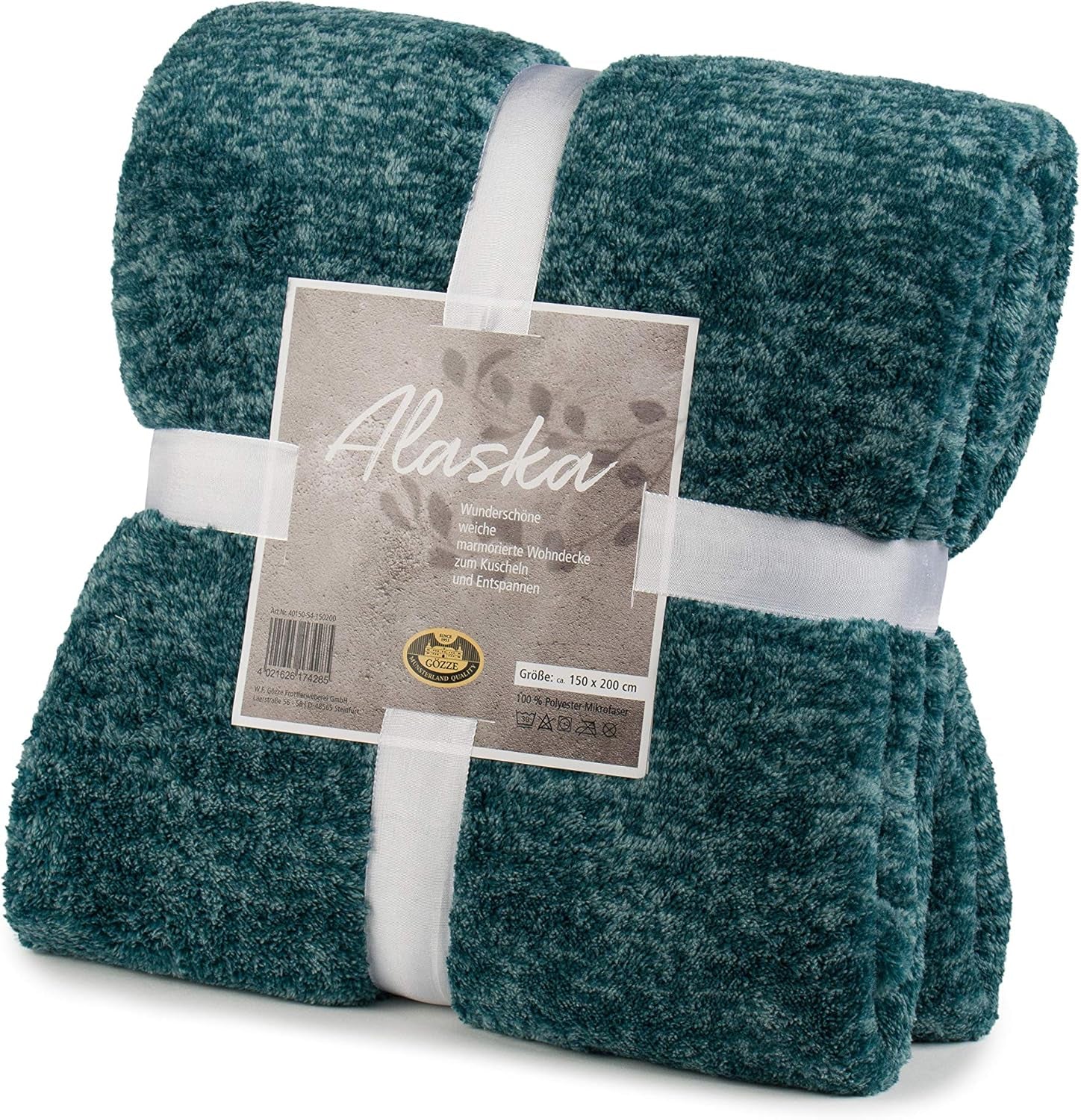 Gözze - Mramorovaná obývací a pohodlná deka, 150 X 200 cm - Benzínové postele a přikrývky Besuche den Gözze-Store