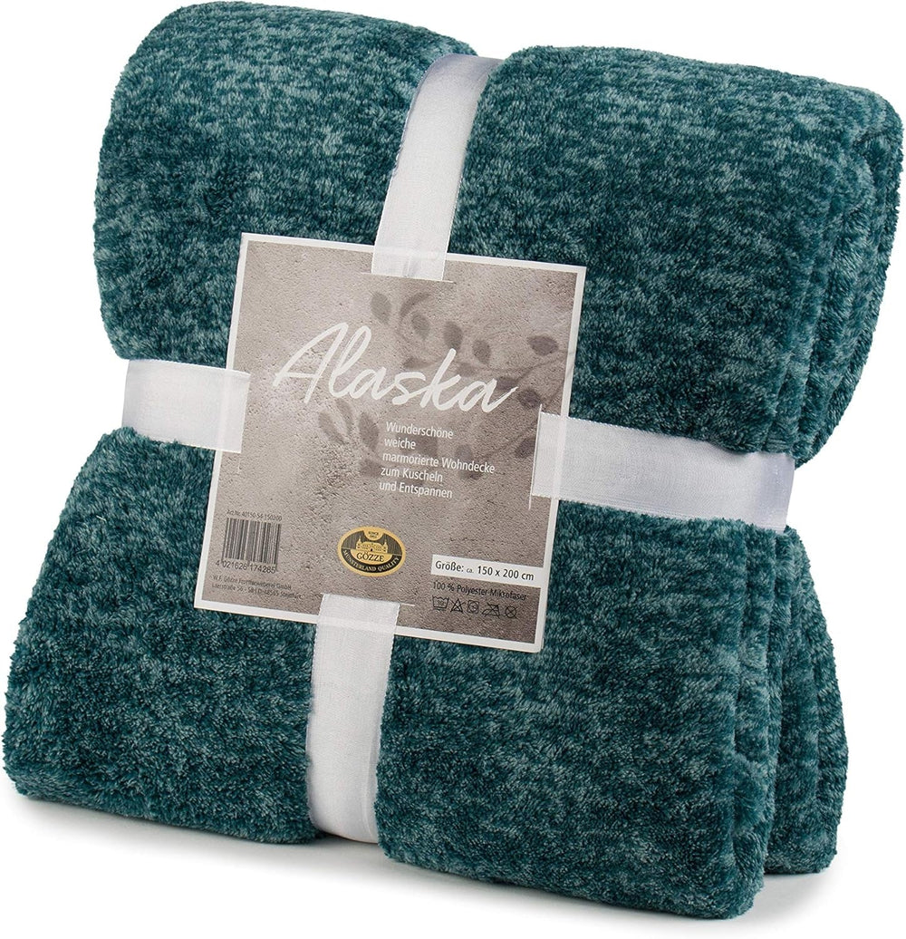 Gözze - Mramorovaná obývací a pohodlná deka, 150 X 200 cm - Benzínové postele a přikrývky Besuche den Gözze-Store