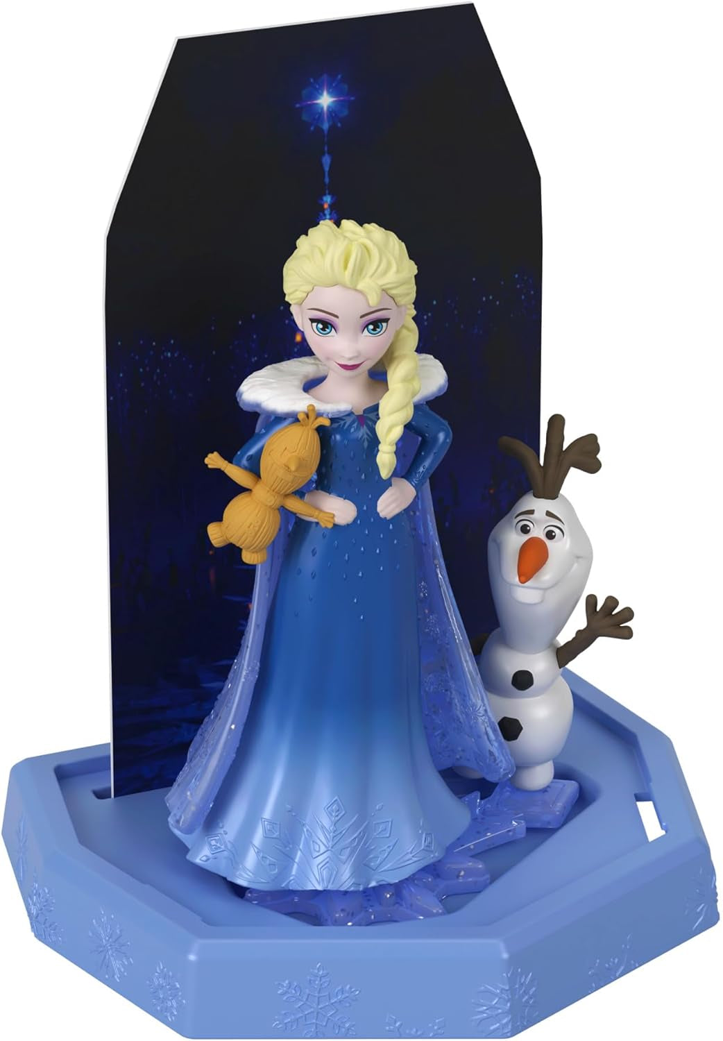 Mattel Disney Frozen Ice Reveal, păpușă mică cu gel pufos de gheață și 6 surprize, inclusiv figurină prietenă și accesorii (păpușile pot varia) HRN77