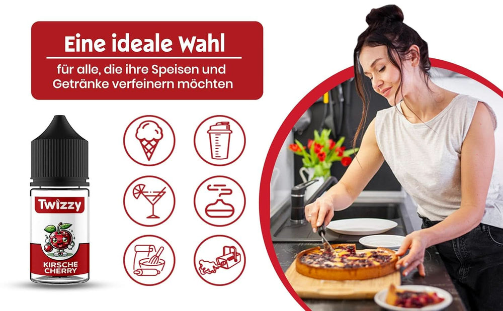 Twizzy, koncentrovaná třešňová příchuť, 30 ml Aromas Naty Shop