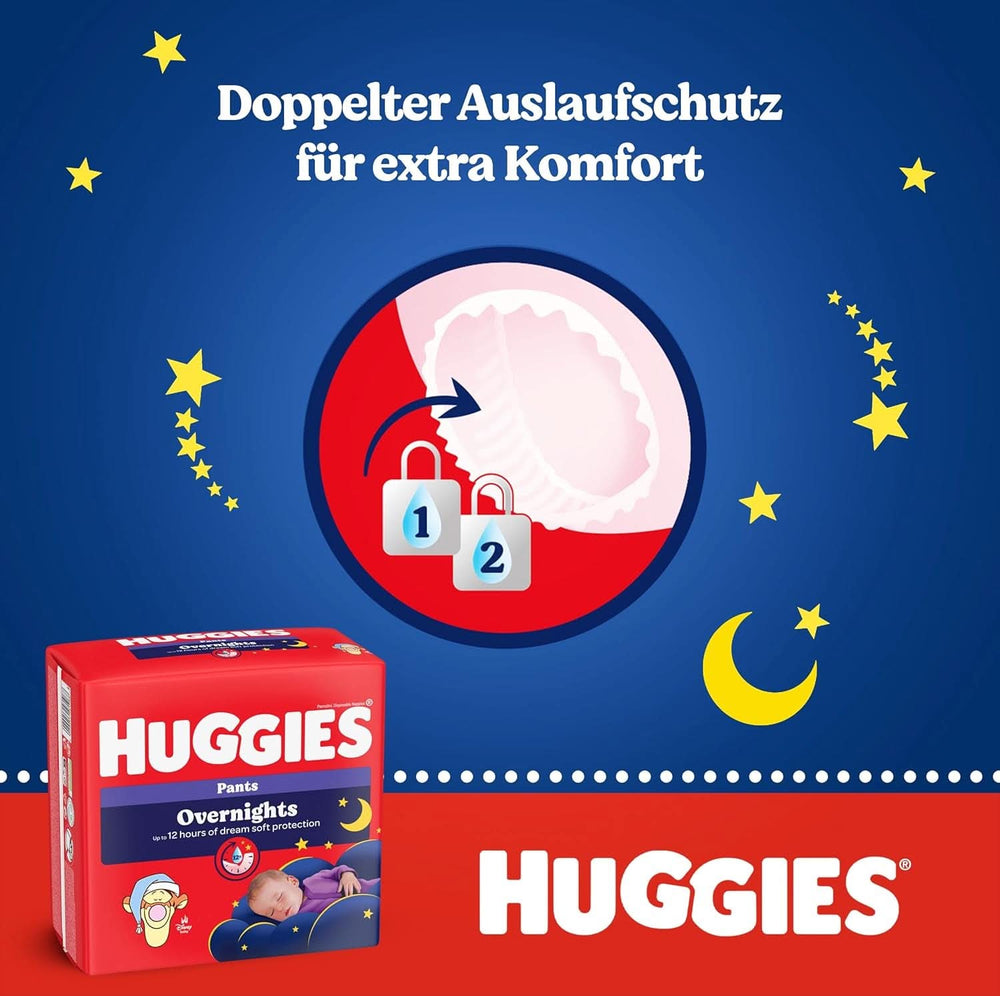 Noční kalhoty Huggies, velikost 6 (15-25 kg), měsíční plenkový box, 88 kusů Naty Shop pro matku a dítě