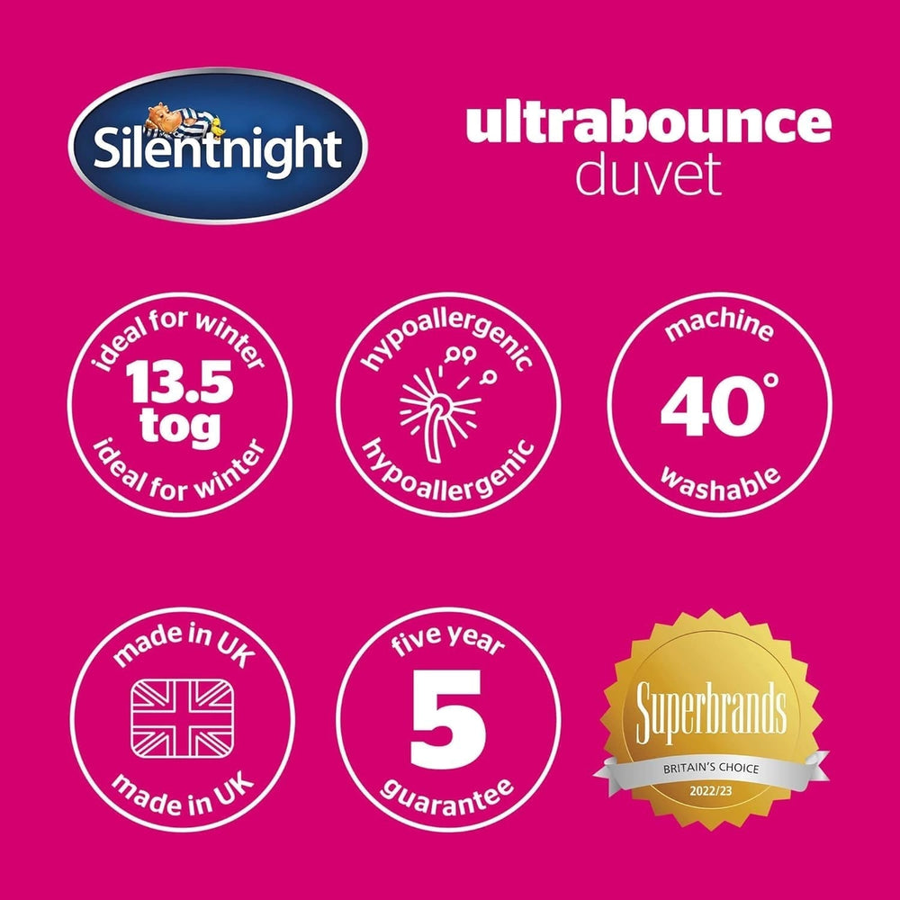 Silentnight "Ultrabounce" přikrývka, mikrovlákno, bílá, jednolůžko Přikrývky a přikrývky Naty Shop