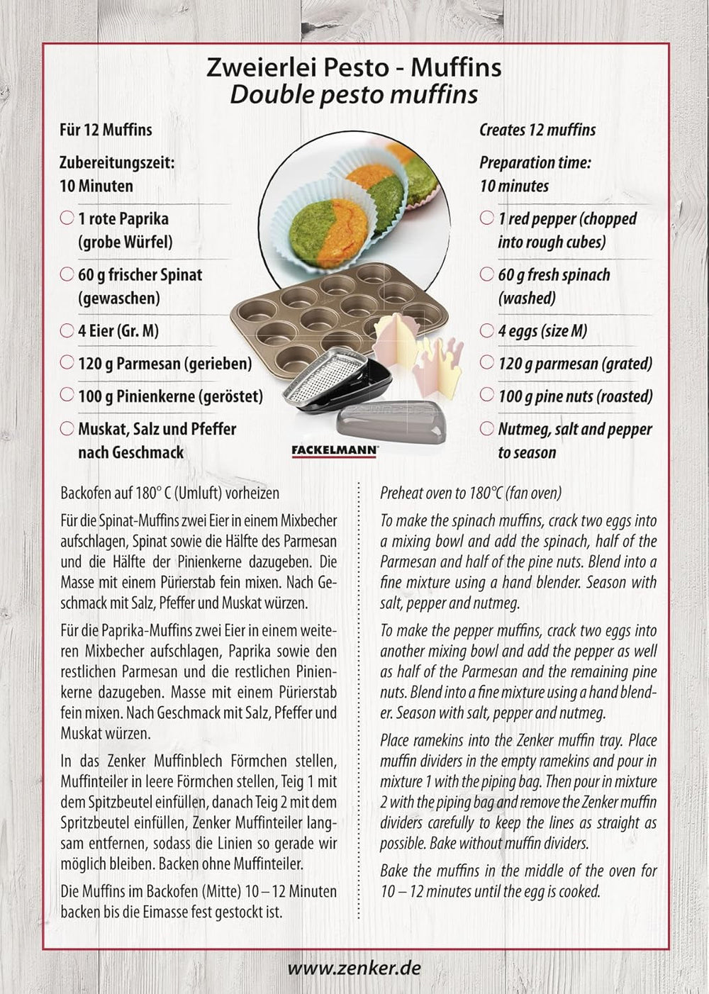 Zenker, forma na muffiny průměr Ø 7 cm, MOJAVE GOLD Formy a plechy na pečení Naty Shop