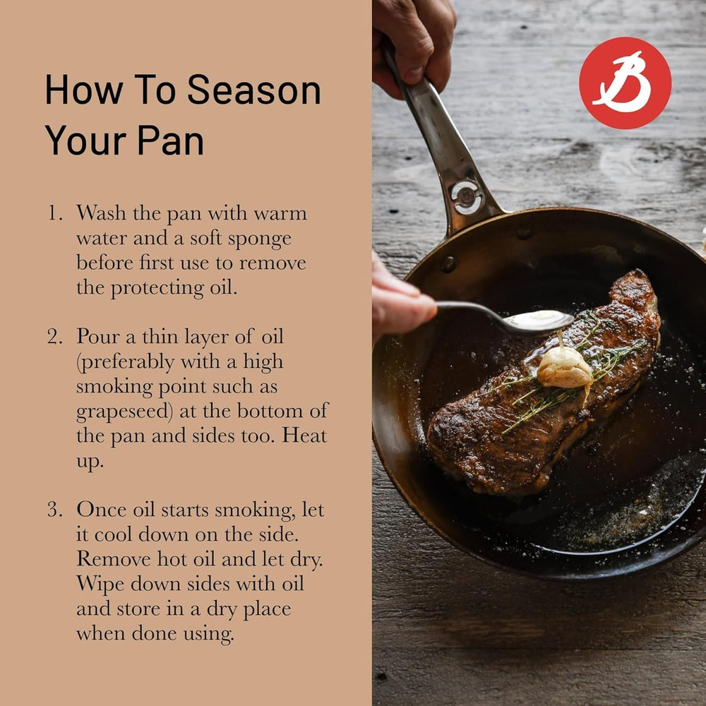 Pánev MINERAL B PRO Vyrobeno z oceli Hrnce a pánve Naty Shop