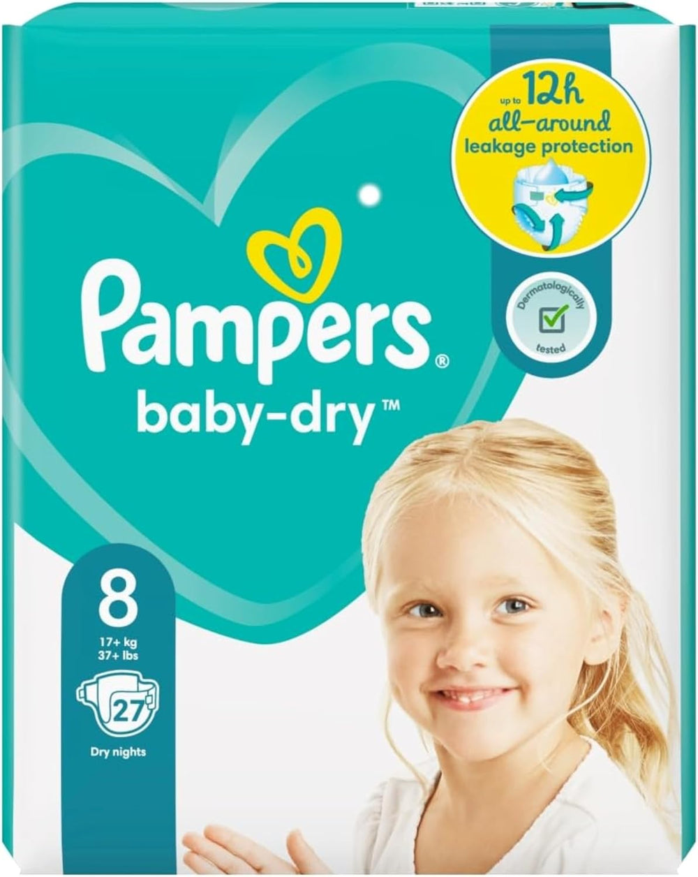 Plenky Pampers 81657566 Baby-Dry Pants, bílé