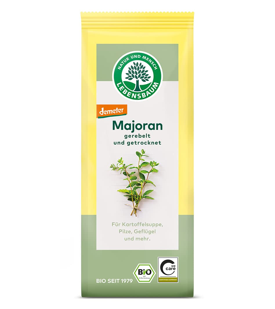 Lebensbaum Liebstöckel geschnitten, Bio-Gewürz mit würzigem Geschmack, Maggi-Kraut für Suppen, Marinaden, Fleisch- und Fisch-Gerichte, vegan, 15g