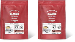 Kaffeepads Classic 100% Arabica, Geeignet für Senseo Maschinen, 36 Stück (1er-Pack) (Packung mit 2)