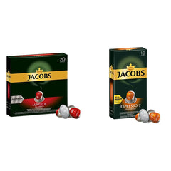 Kaffeekapseln Lungo Classico, Intensität 6 von 12, 20 Nespresso®* kompatible Kapseln, 10 x 20 & Kapseln Espresso Classico, Intensität 7,100 Nespresso®* kompatible Kaffeekapseln, 10x10 Getränke