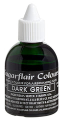 Colorant alimentar Sugarflair Verde Închis - Colorant alimentar lichid comestibil, colorant aerograf pentru torturi, brioșe, glazură și decorațiuni pentru torturi - 60 ml