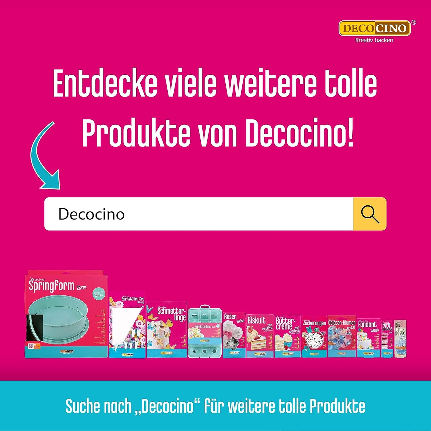 DECOCINO Ausrollstab – 3-dílný, cca. 23 cm dlouhá – antihaftbeschichter als Teigrolle zum Ausrollen von marcipán, Blütenpaste, Roll-Fondant