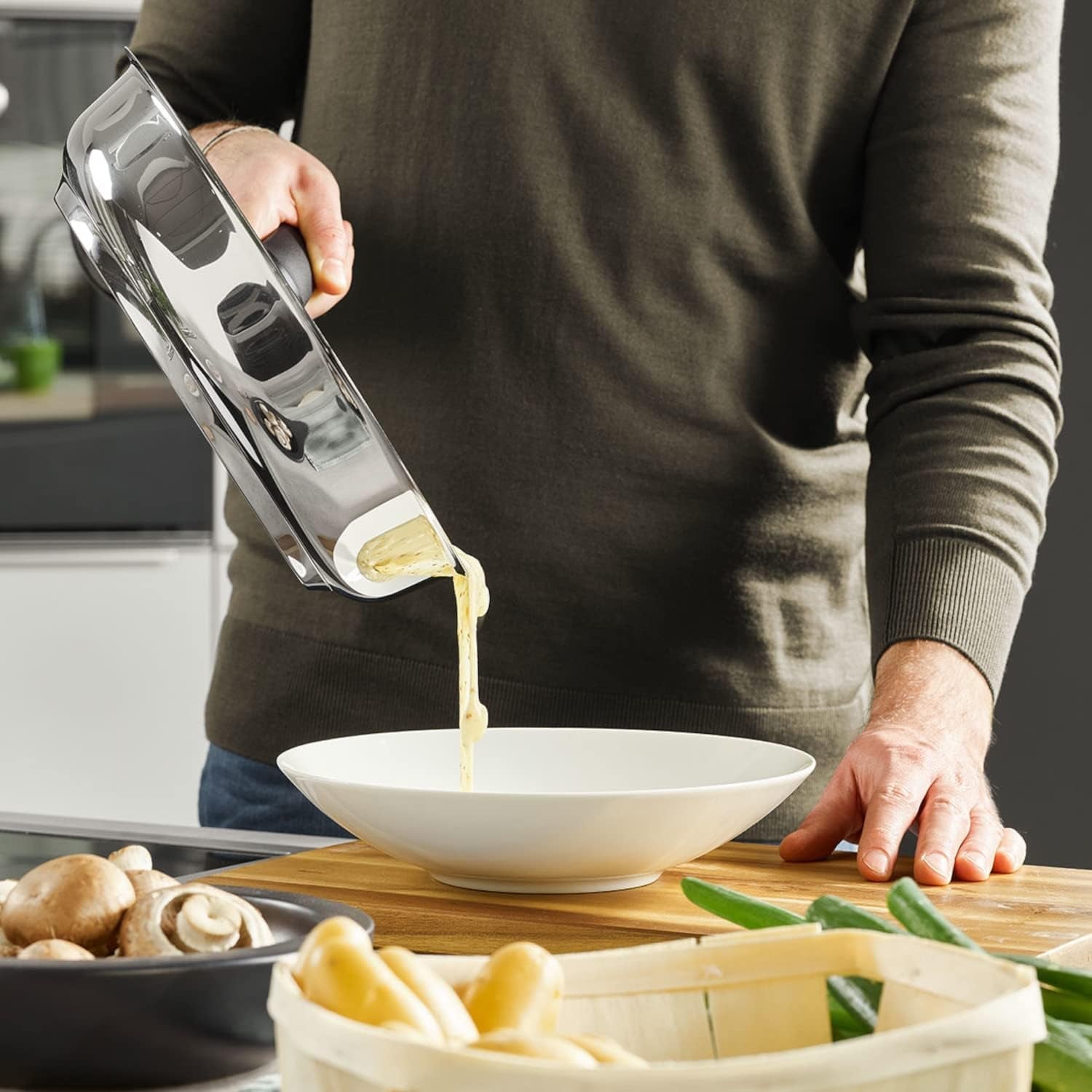 Fissler Adamant Premium, pánev z nerezové oceli, nepřilnavá, odolná proti poškrábání - Indukční hrnce a pánve Naty Shop