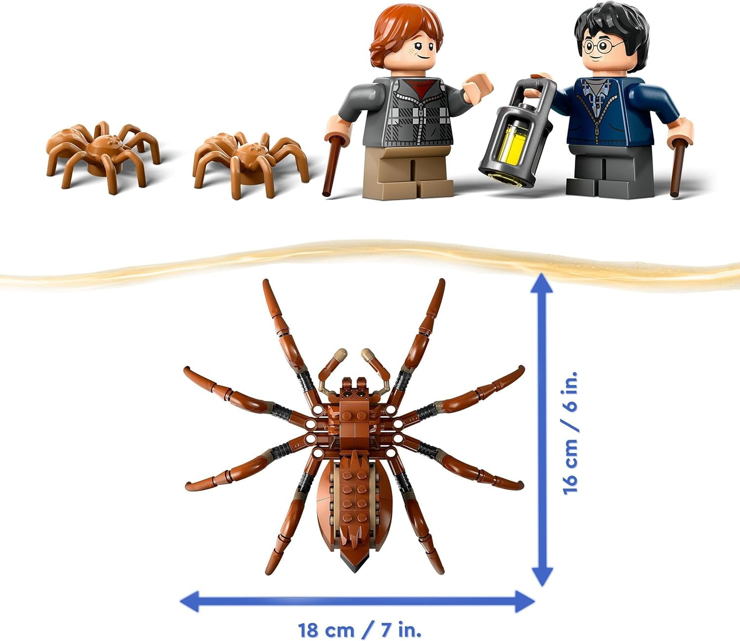 LEGO Harry Potter Aragog v Zakázaném lese, Hrací sada Spider Fantasy, Mýtické stvoření, 2 minifigurky, Kouzelný dárek pro chlapce, dívky a fanoušky Věk 7+ 76434 Stavebnice Besuche den LEGO-Store