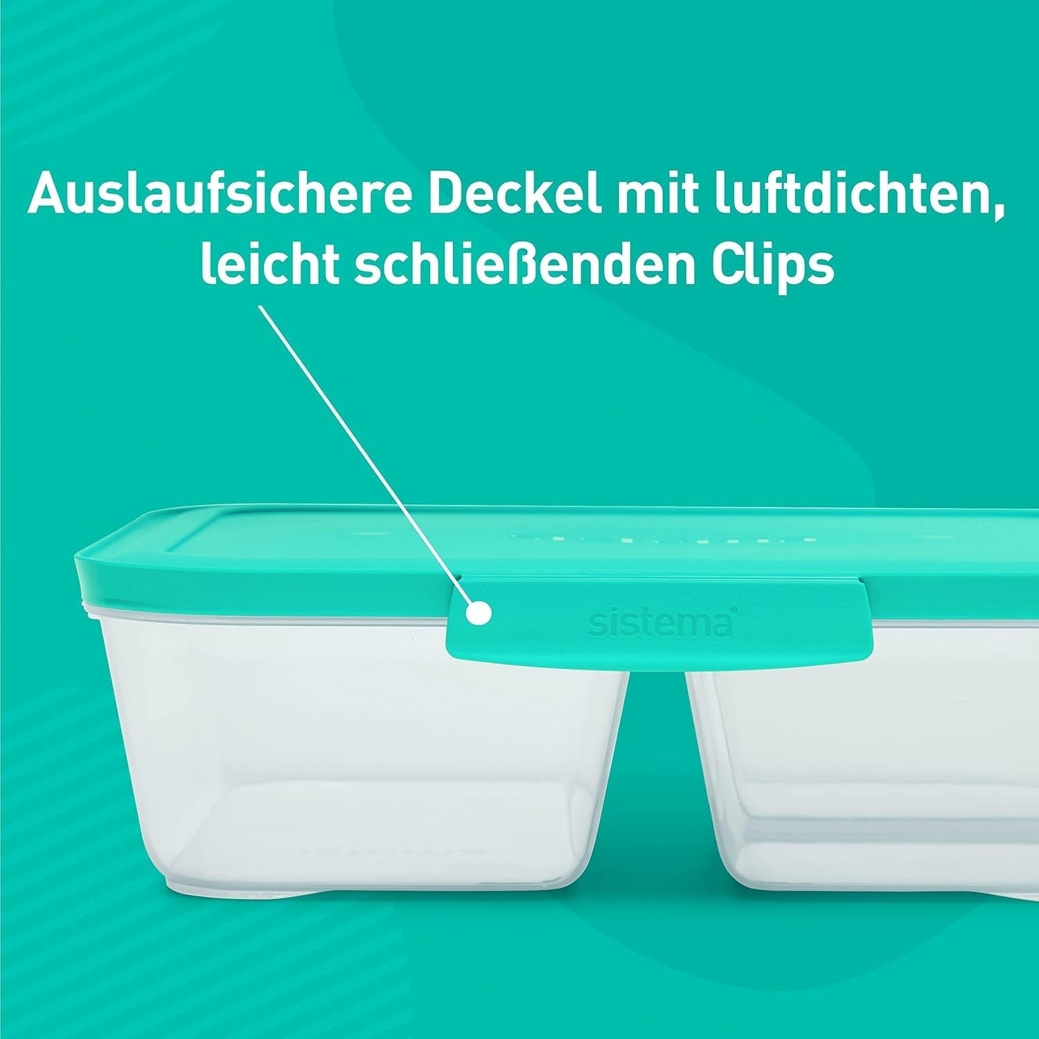Sistema Nest IT containere pentru depozitarea alimentelor Meal Prep Boxes | 1,9 litri containere de depozitare etanșe cu TREI compartimente și capace | BPA-Free | Verde | 5 bucăți Cutii depozitare alimente Naty Shop
