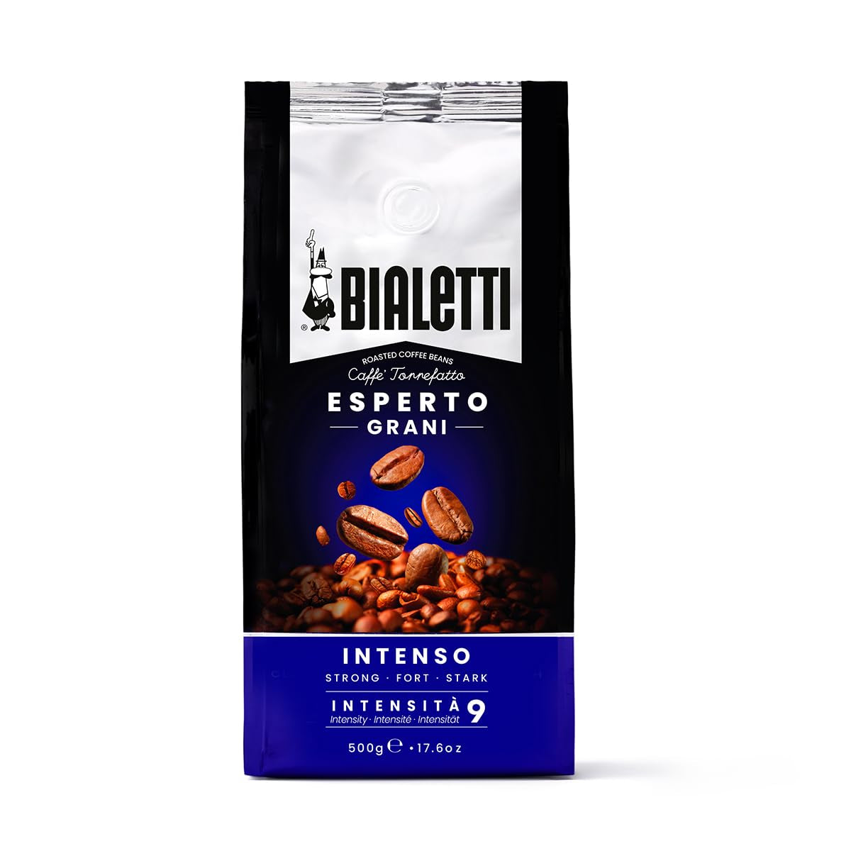 Bialetti Esperto Grani, aromă delicată, 500 grame Cafea Naty Shop 500 grame Intensiv