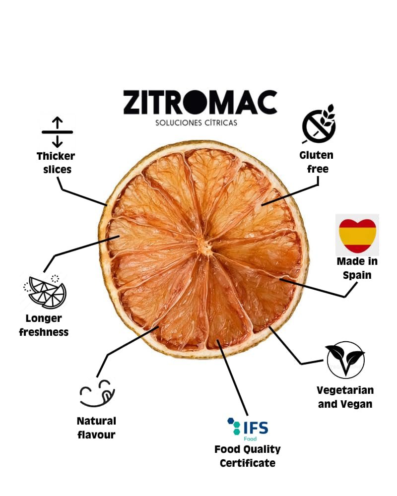 90g felii de lămâie uscată|fructe uscate pentru decorarea cocktailurilor|lămâie uscată ca decor pentru Crăciun, coacere, băuturi, gin, vin fiert, ceai|100% lămâi de calitate naturală fără zahăr Produse deshidratate Naty Shop