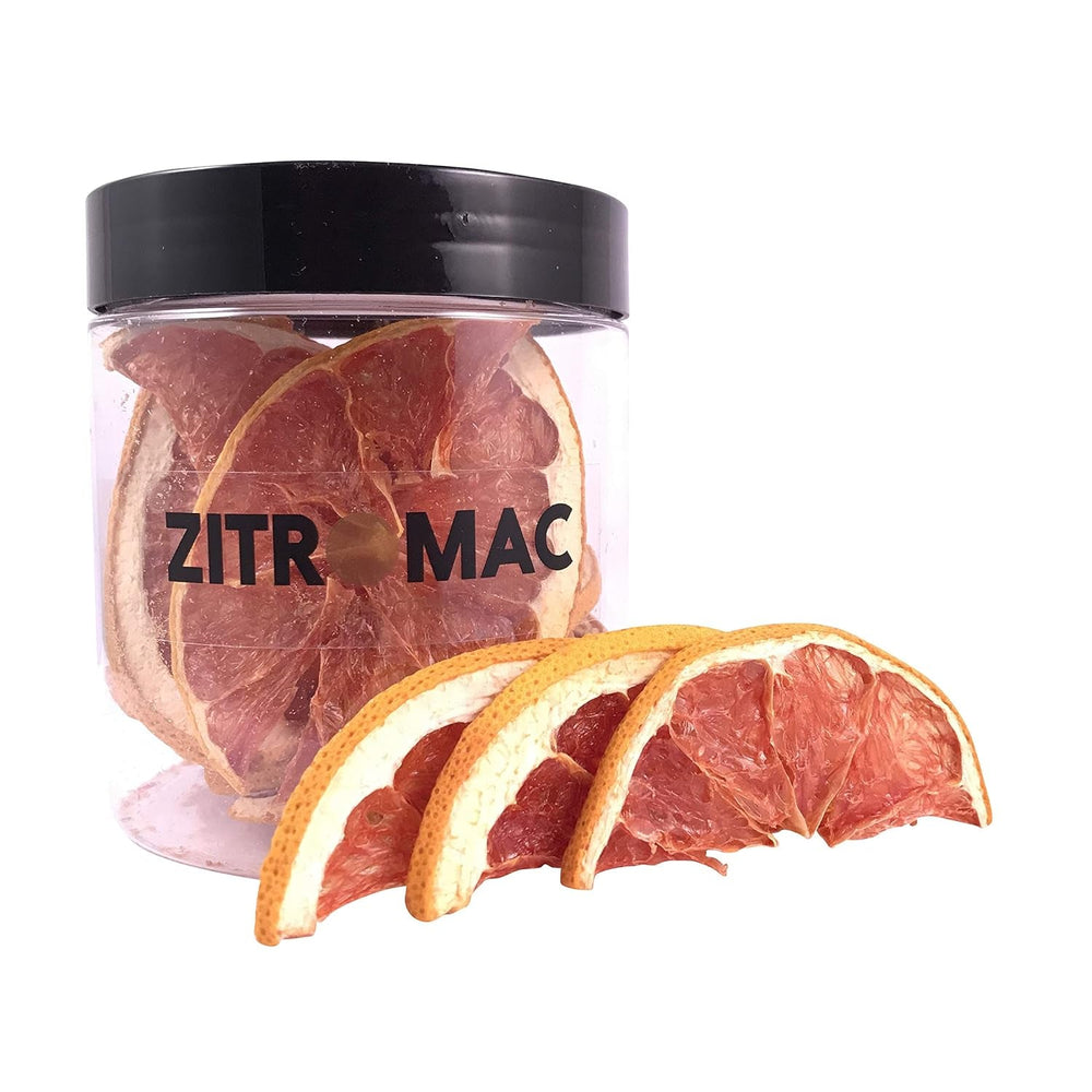 90gr Grapefruit uscat pentru cocktailuri - Fructe uscate fără zahăr pentru cocktailuri, decorațiuni, cofetărie, Crăciun, băuturi - 100% Natural Felii uscate fără aditivi Produse deshidratate Naty Shop 45G