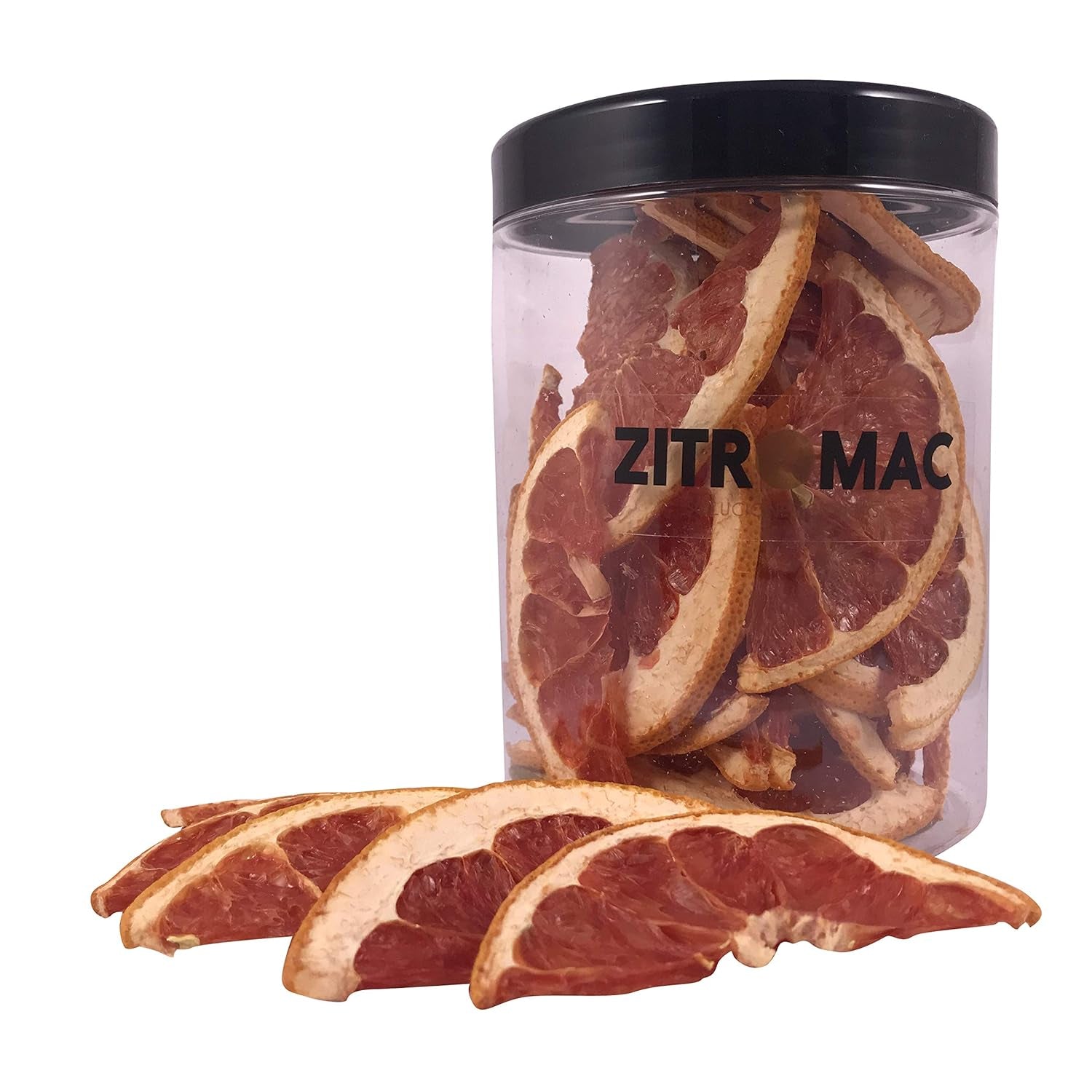 90gr Grapefruit uscat pentru cocktailuri - Fructe uscate fără zahăr pentru cocktailuri, decorațiuni, cofetărie, Crăciun, băuturi - 100% Natural Felii uscate fără aditivi Produse deshidratate Naty Shop 90G