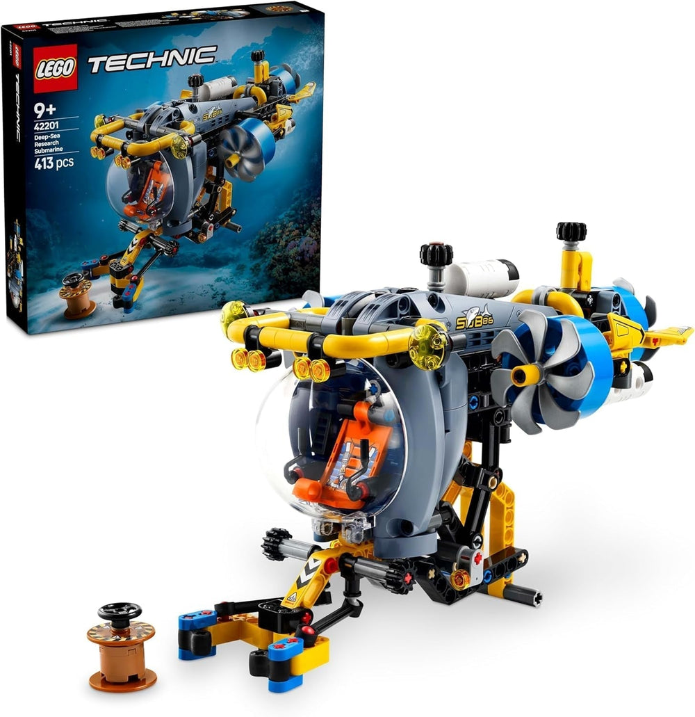 LEGO Technic Hračka na stavění ponorky Deep Sea Explorer pro děti 9leté chlapce a dívky Kreativní nápady na dárky k narozeninám Sestavitelné vozidlo s rotujícími vrtulemi 42201 Stavebnice Besuche den LEGO-Store Výchozí název