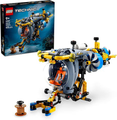 LEGO Technic Hračka na stavění ponorky Deep Sea Explorer pro děti 9leté chlapce a dívky Kreativní nápady na dárky k narozeninám Sestavitelné vozidlo s rotujícími vrtulemi 42201 Stavebnice Besuche den LEGO-Store Výchozí název