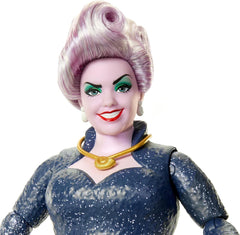 Mattel DISNEY Ariel, mořská panna - Ursula s chapadly, odnímatelným náhrdelníkem a levandulovým účesem pro nekonečnou kadeřnickou zábavu, vhodné pro děti od 3 let, HLX12 Naty Shop Dolls