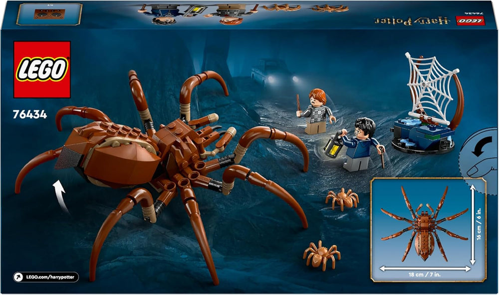 LEGO Harry Potter Aragog v Zakázaném lese, Hrací sada Spider Fantasy, Mýtické stvoření, 2 minifigurky, Kouzelný dárek pro chlapce, dívky a fanoušky Věk 7+ 76434 Stavebnice Besuche den LEGO-Store