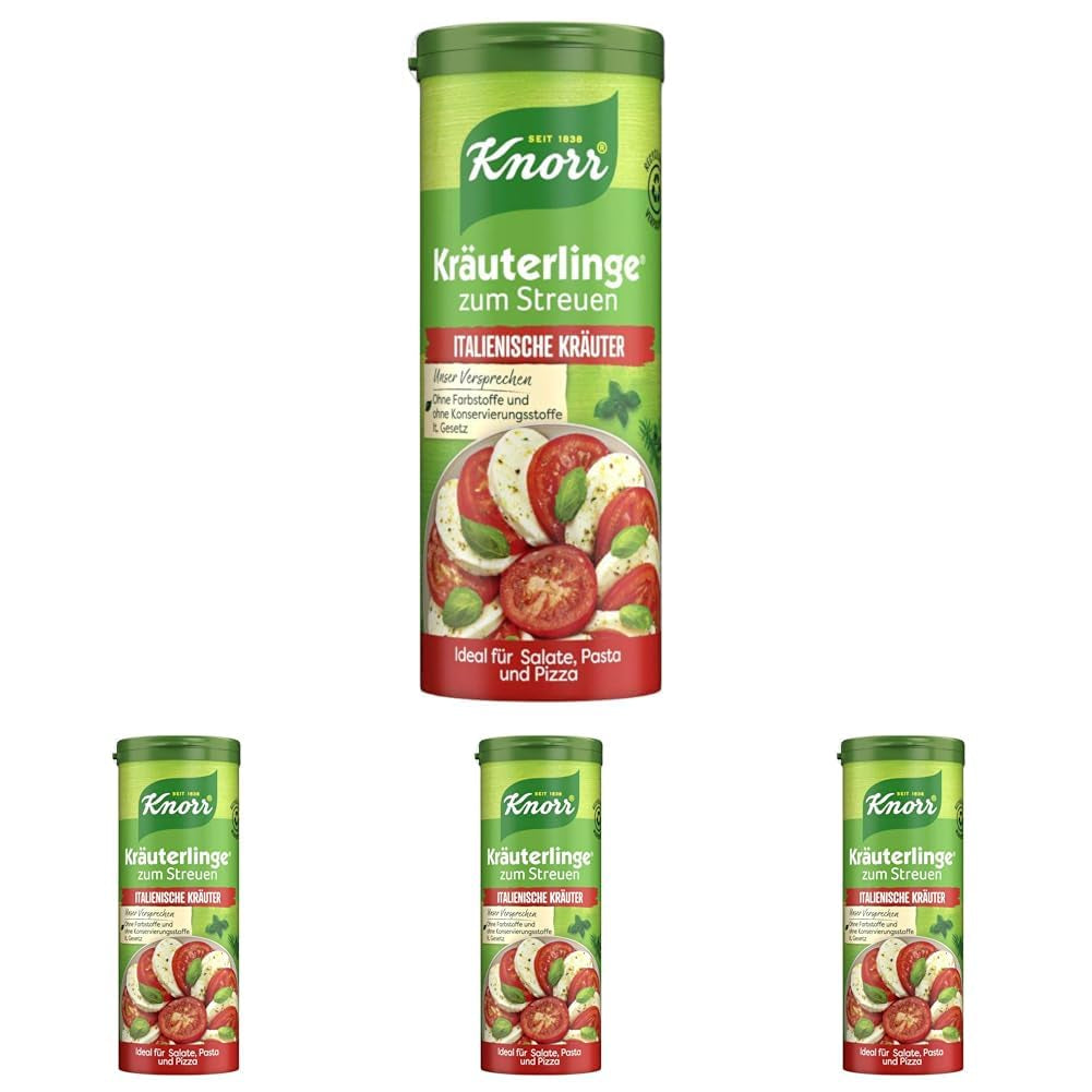 Knorr Kräuterlinge Italienische Kräuter Würzmischung zum Streuen für Pasta, Gemüse nebo einen Salat 60 g