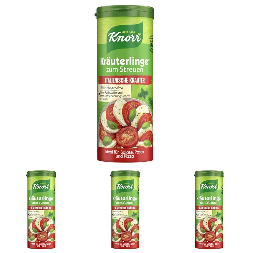 Knorr Kräuterlinge Italienische Kräuter Würzmischung zum Streuen für Pasta, Gemüse nebo einen Salat 60 g