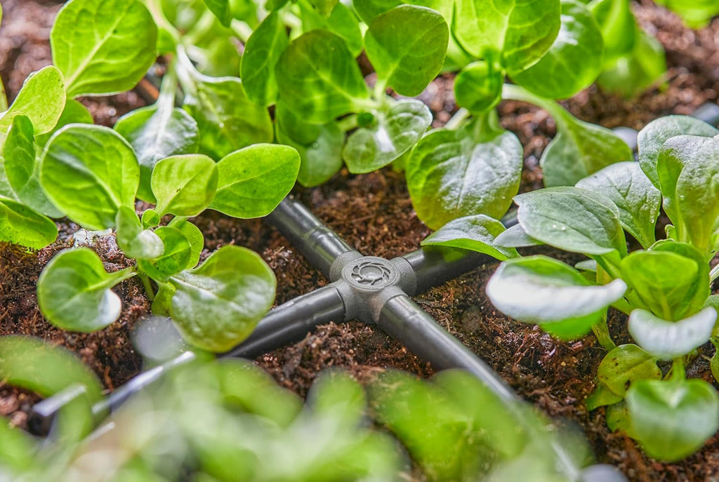 Gardena Micro-Drip-System - Racord transversal 4,6 mm (3/16 inch): Accesoriu pentru distribuție ramificată și linii de picurare, instalare fără îndoituri, cu tehnologie de conectare Easy & Flexible (13214-20)