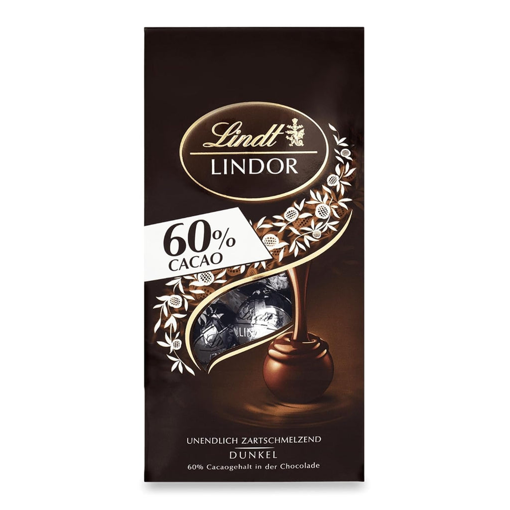 Mix de sfere din ciocolata Lindt LINDOR, 137 grame Bomboane de Ciocolata Naty Shop 136 grame Ciocolata neagra 60%