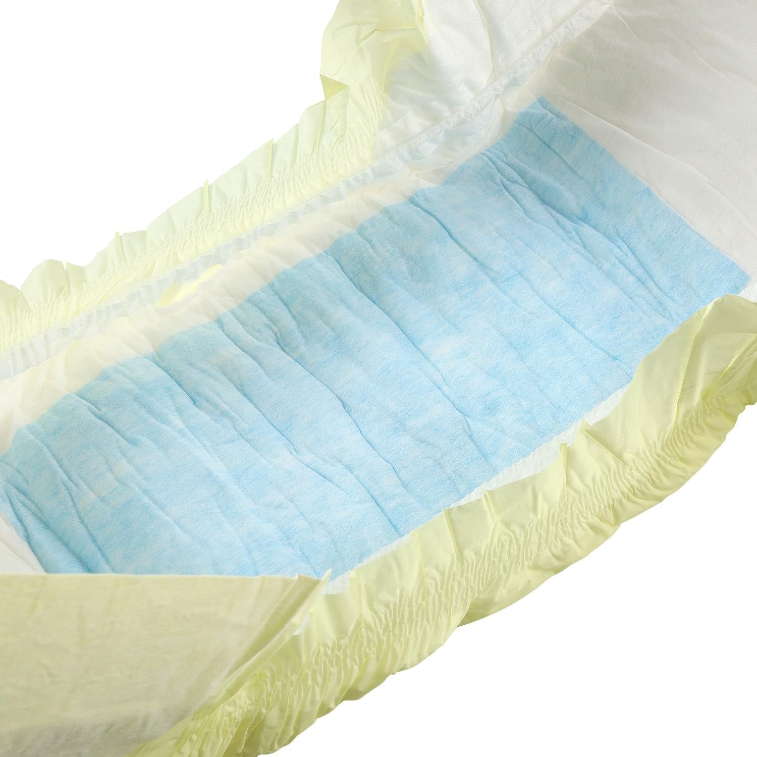 Plenky pro dospělé CutiePlusU, 10 balení jednorázové inkontinenční kalhotky s poutky pro ženy a muže, maximální savost přes noc - žlutá (střední velikost 71-96 cm)