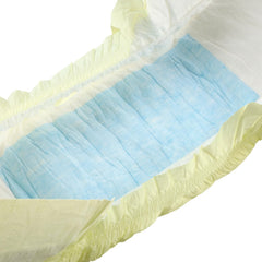 Plenky pro dospělé CutiePlusU, 10 balení jednorázové inkontinenční kalhotky s poutky pro ženy a muže, maximální savost přes noc - žlutá (střední velikost 71-96 cm)