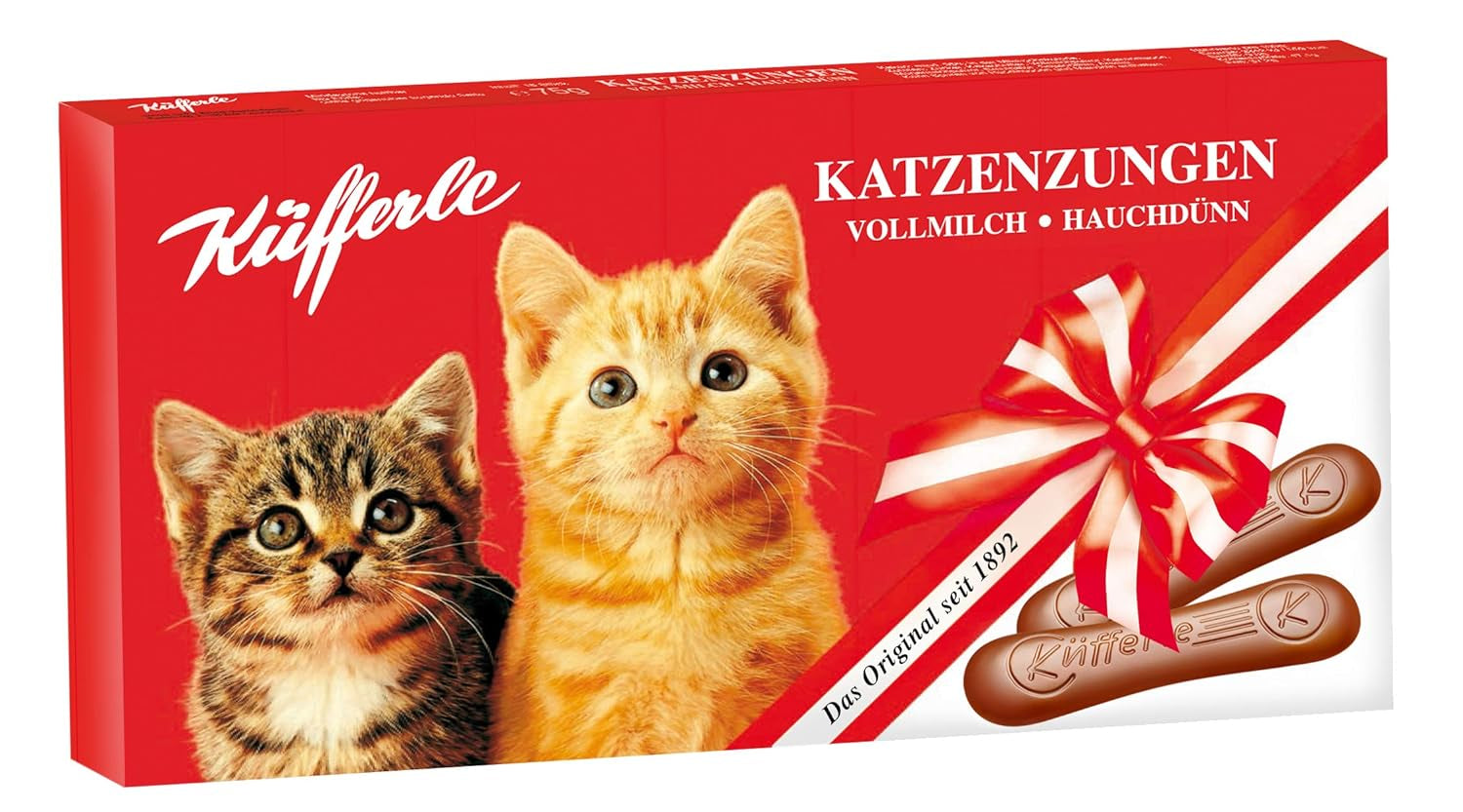 Küfferle kočičí jazýčky 10x75g multipack, mléčná čokoláda, 10 kusů