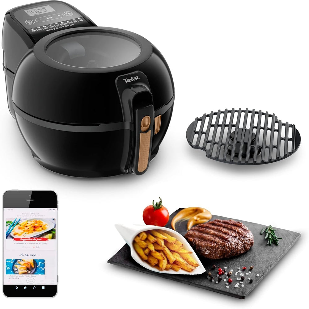 Horkovzdušná fritéza Tefal FZ7738 Actifry Genius+, 1500 W, 1,2 kg, 9 automatických varných menu Domácí spotřebiče Naty Shop Actifry Grill Genius