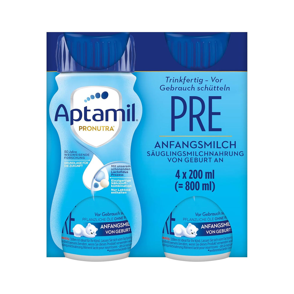 Aptamil Pronutra Pre - Kojenecká výživa od narození - S rostlinnými oleji, bez palmového oleje - 6 x 4 x 200 ml (4800 ml)