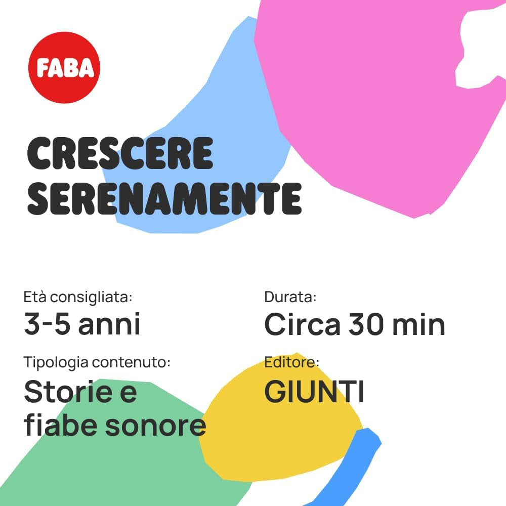 Figura sonoră - Grow happily - povești și basme sonore 4-6 ani, versiunea italiană, jucărie cu conținut de învățare pentru băieți și fete Jucarii Bebe Naty Shop