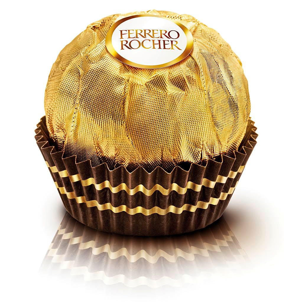 Ferrero Rocher – Křupavé a krémové oříškové pralinky – dárek k Valentýnu pro něj a pro ni – 16 balení po 4 jednotlivých pralinkách