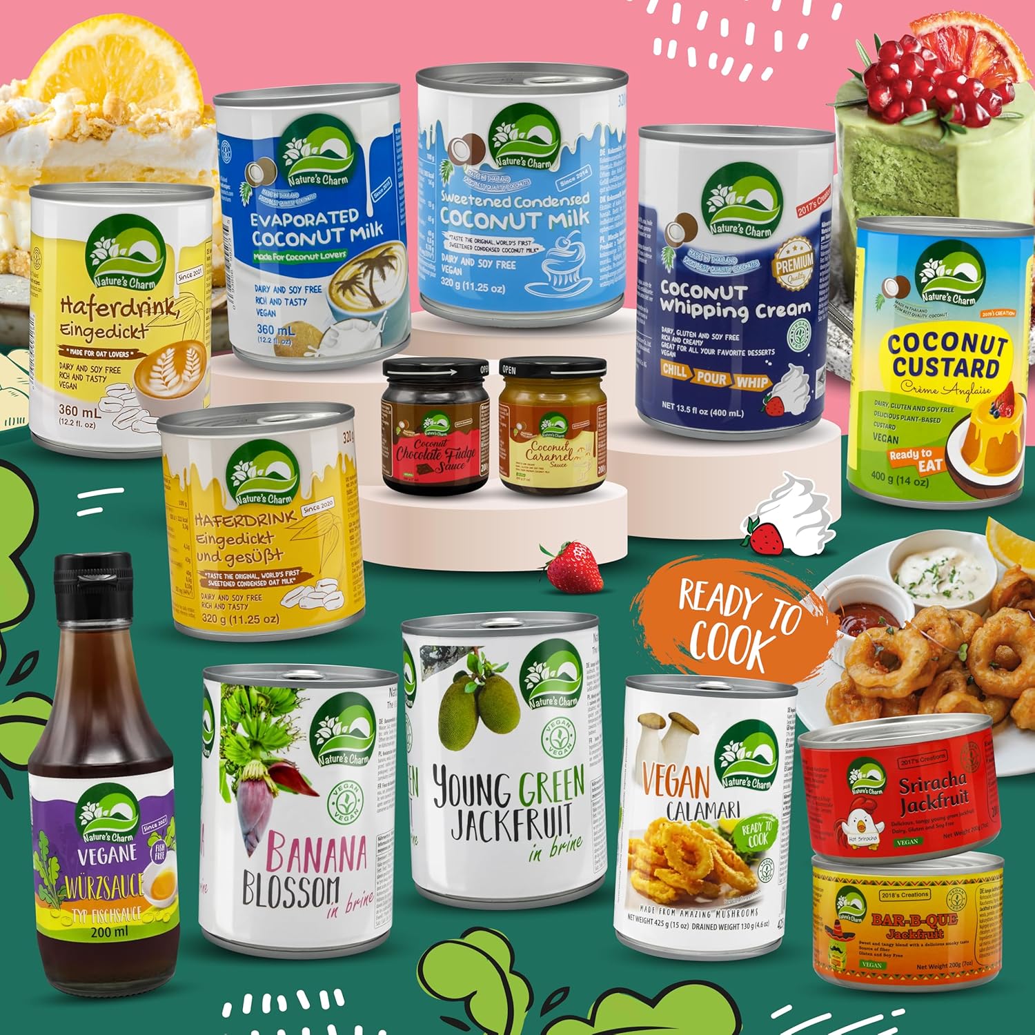 Nature's Charm Veganské kondenzované ovesné mléko – káva a dezerty