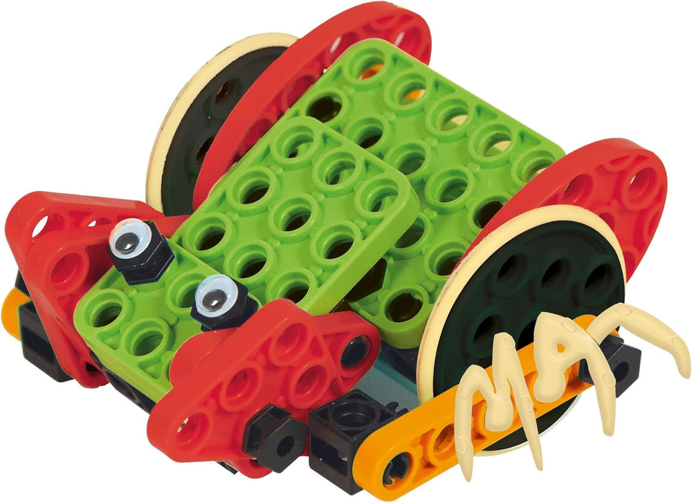 Clementoni 97860 Science & Play Build – Mechanics Junior Lustige Tiere, Bausatz für 8 Tiermodelle, motorbetriebenes Konstruktionsspielzeug für Kinder ab 6 Jahren Amazon Exclusive