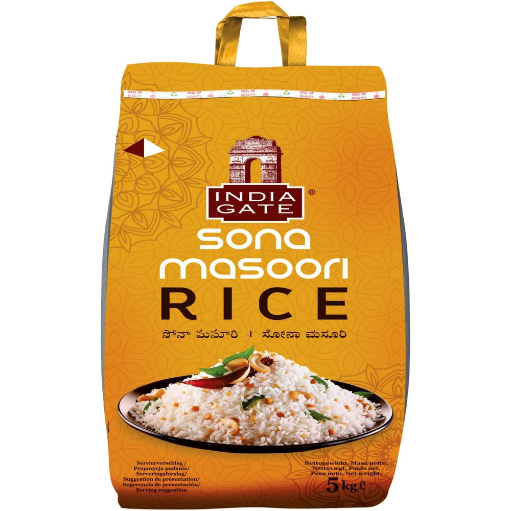 INDIA GATE Premium Basmati rýže – Jemná dlouhozrnná rýže, aromatická, z Indie, jemná dlouhozrnná (1 x 5 kg)